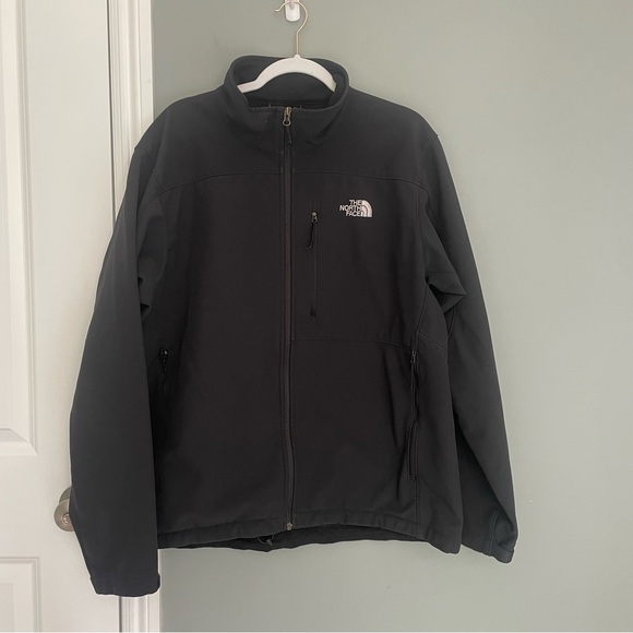 North Face Black Full Zip Soft Shell Jacket Coat - Picture 1 of 16